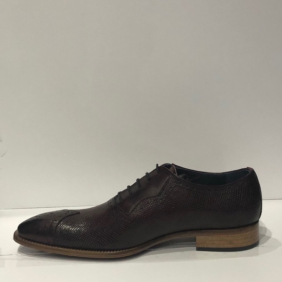 Duca shoes burgundy oxford point toe Atalian - Picture 3 of 5